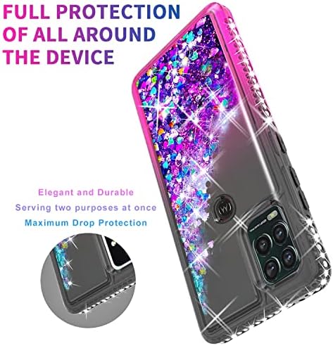 Moto G Stylus 5G Case, Motorola G Stylus 5G Case, עם [מגן מסך זכוכית מחוסמת כלול] Starshop נוזל Bling Sparkle